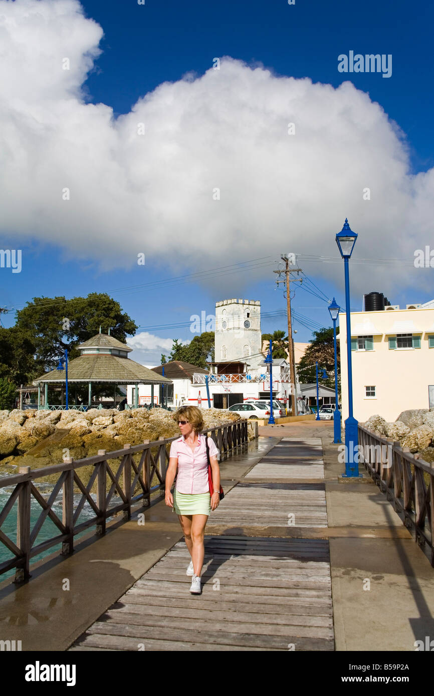 Speightstown Pier, St.-Petri Gemeinde, Barbados, West Indies, Karibik, Mittelamerika Stockfoto