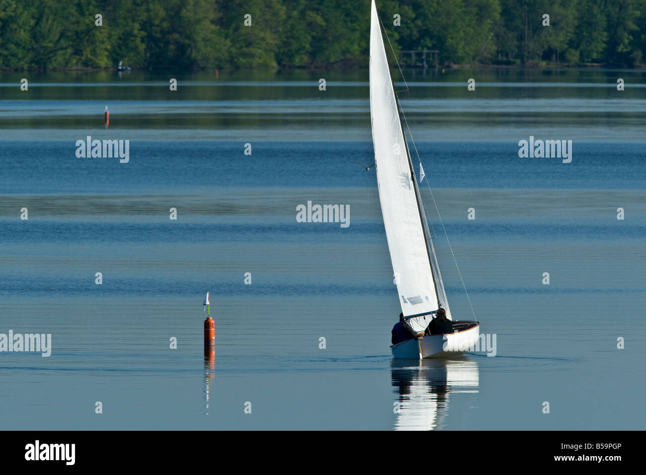 Morgen segeln Stockfoto