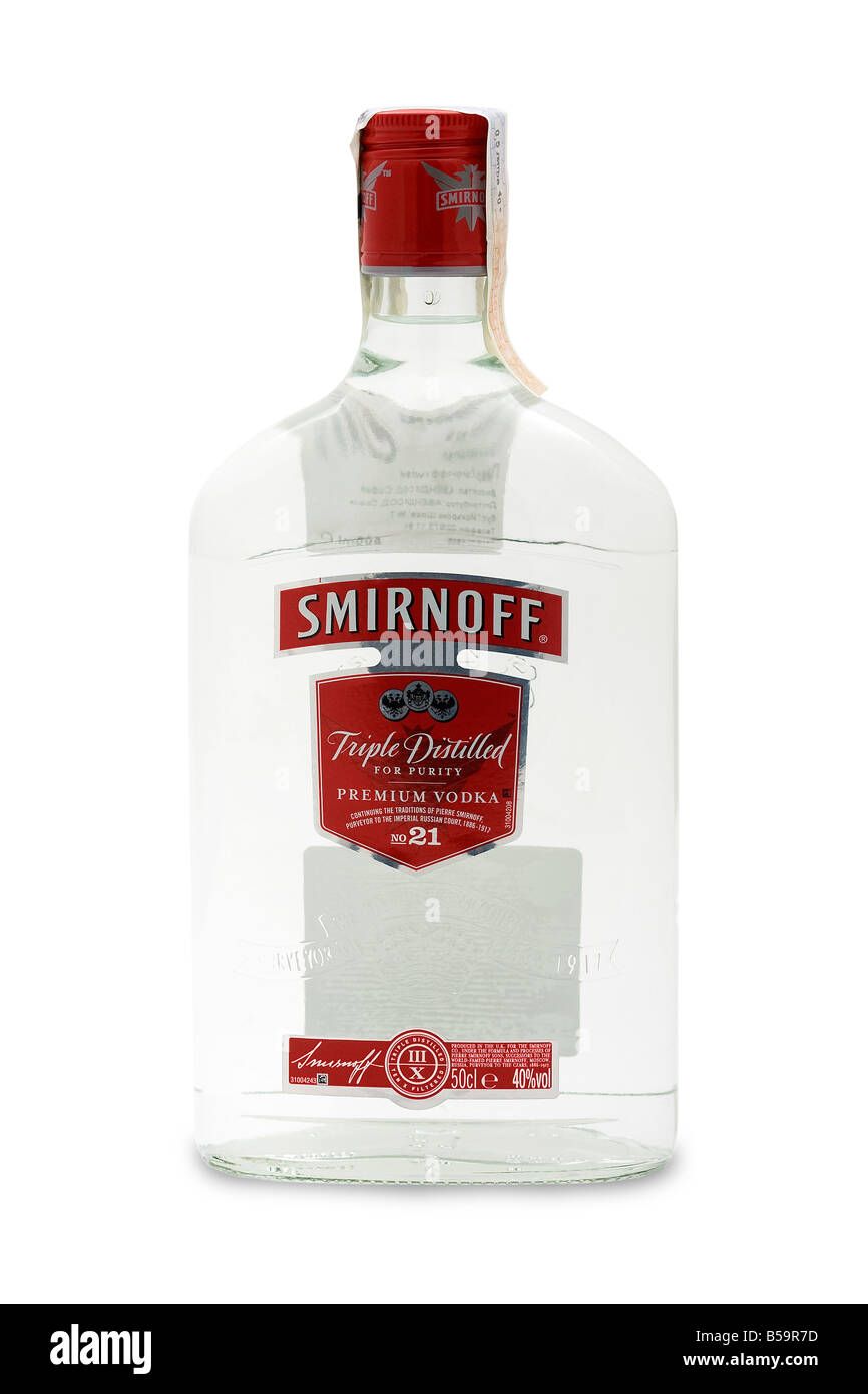 Smirnoff Premium-Wodka Russland 21 Stockfoto