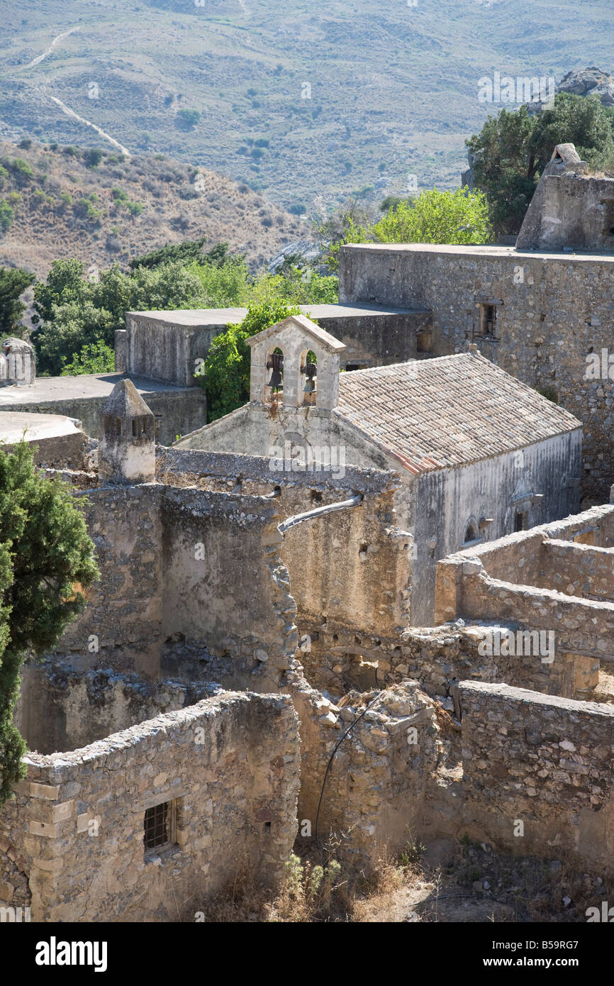 Alten Kloster Agios Joannis, Preveli, Kreta, griechische Inseln, Griechenland, Europa Stockfoto