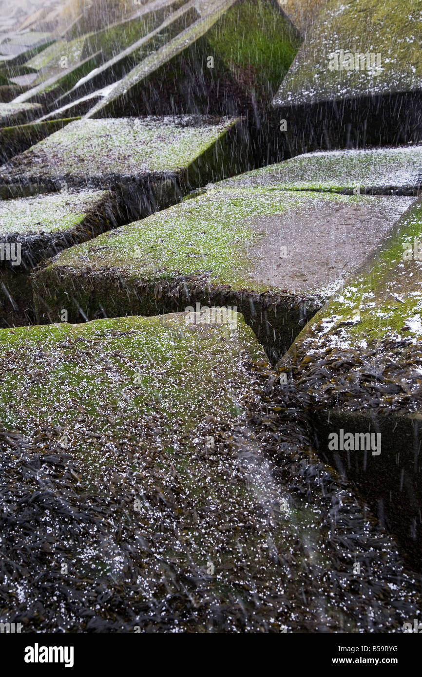 Betonsteine Stockfoto