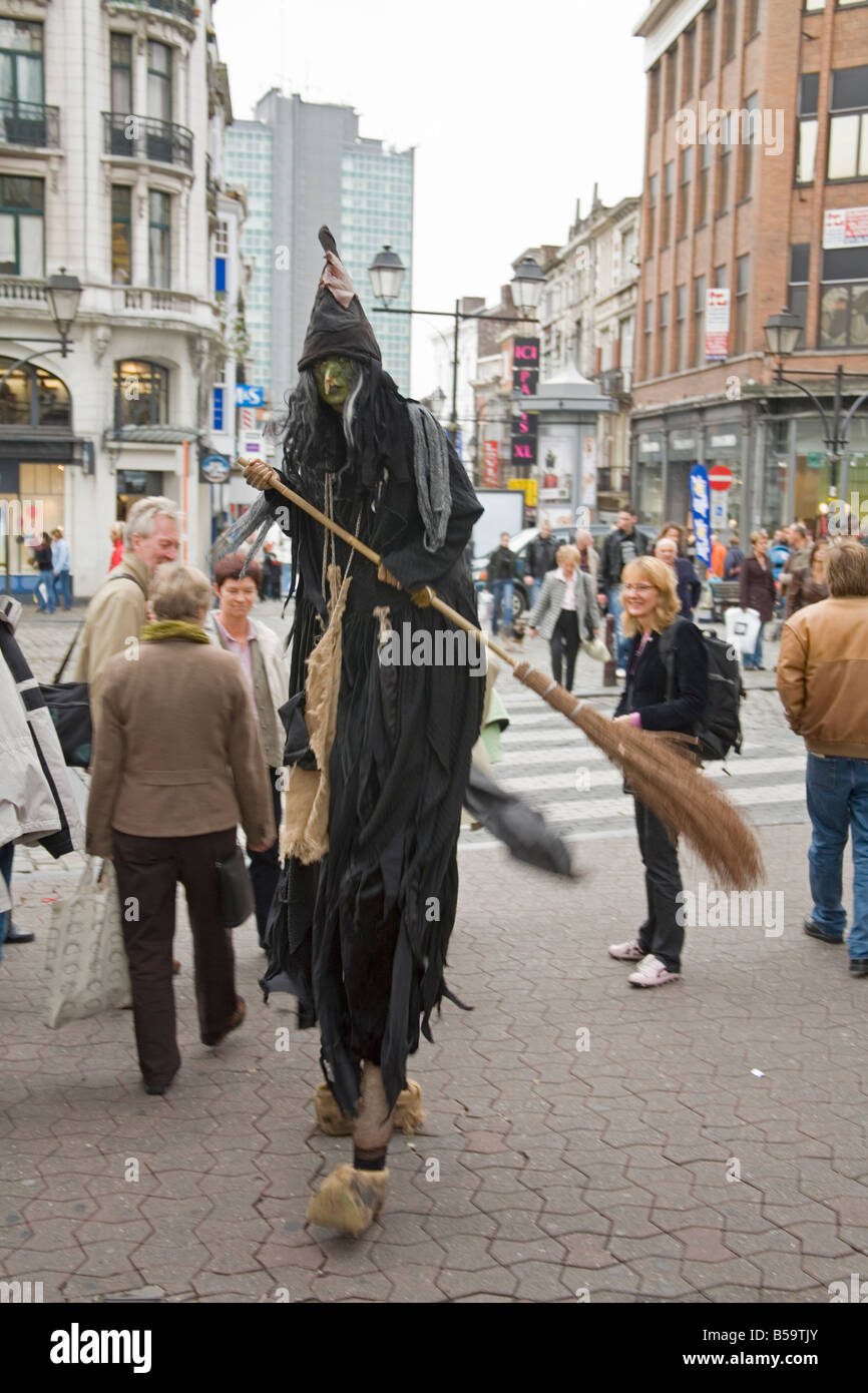 Halloween Wich Belgien Stockfoto