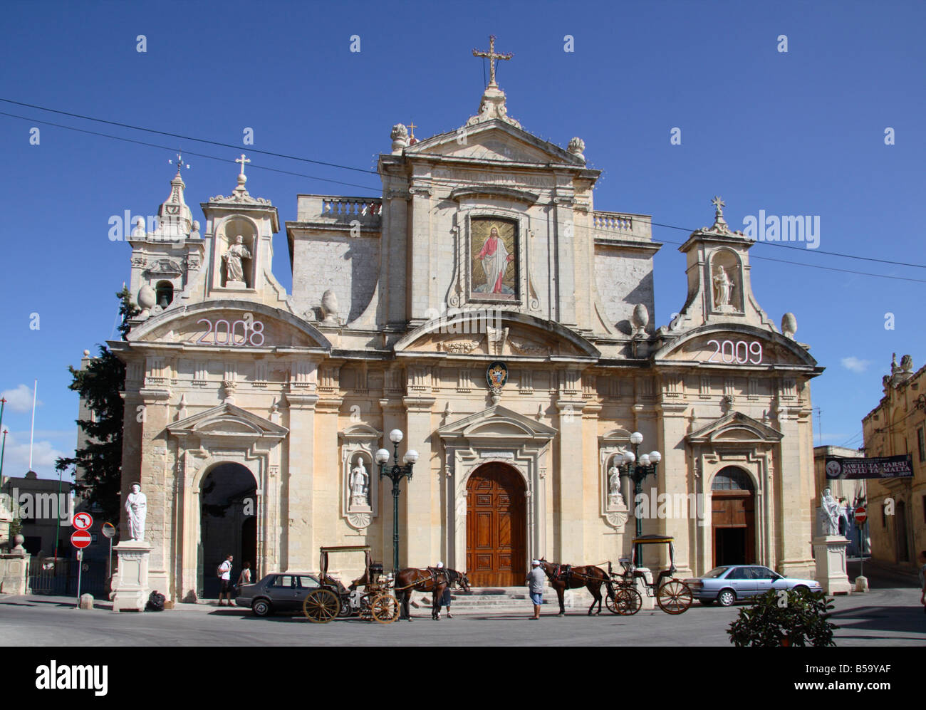 "St. Pauls Kirche, Rabat", Malta. Stockfoto