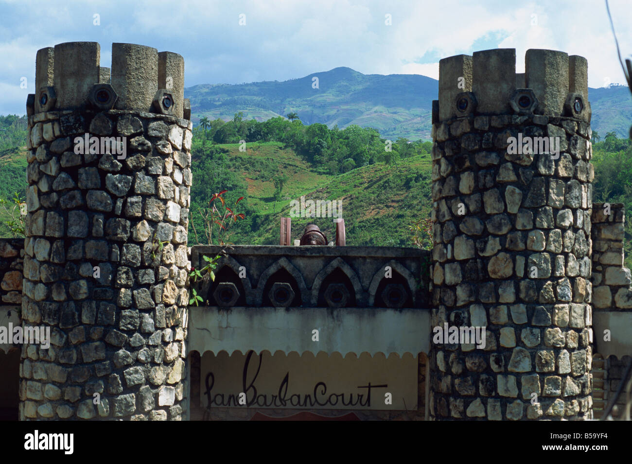 Alten Barbancourt rum-Fabrik, gegründet im Jahre 1765, Laboule, Haiti, Karibik, Mittelamerika Stockfoto