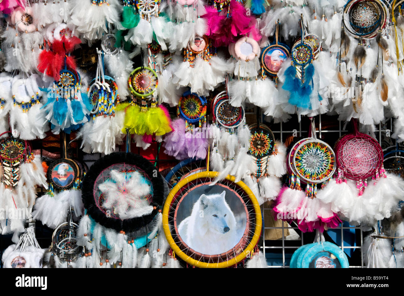 Native Dreamcatchers zum Verkauf in Ottawa Kanada Stockfoto