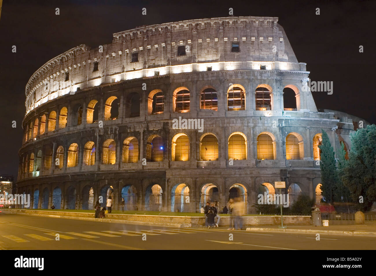Italien ältere Amphitheater Kolosseum in Rom Stockfoto