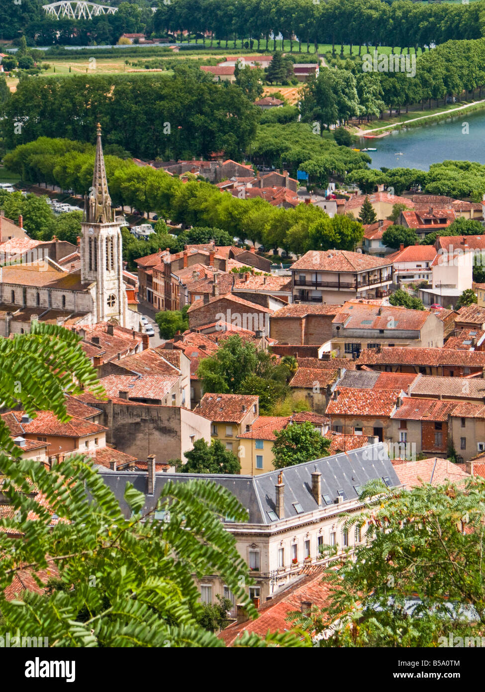 Historischen alten Stadt von Moissac, in Tarn et Garonne Region, Süd-West-Frankreich, Europa Stockfoto
