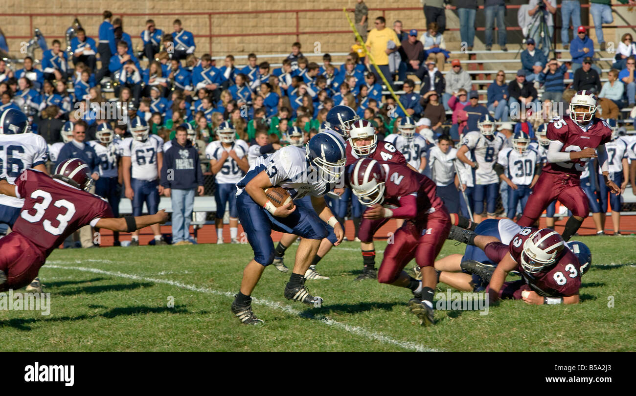 Highschool Football Morristown High Vs Randolf High 10 08 Stockfoto