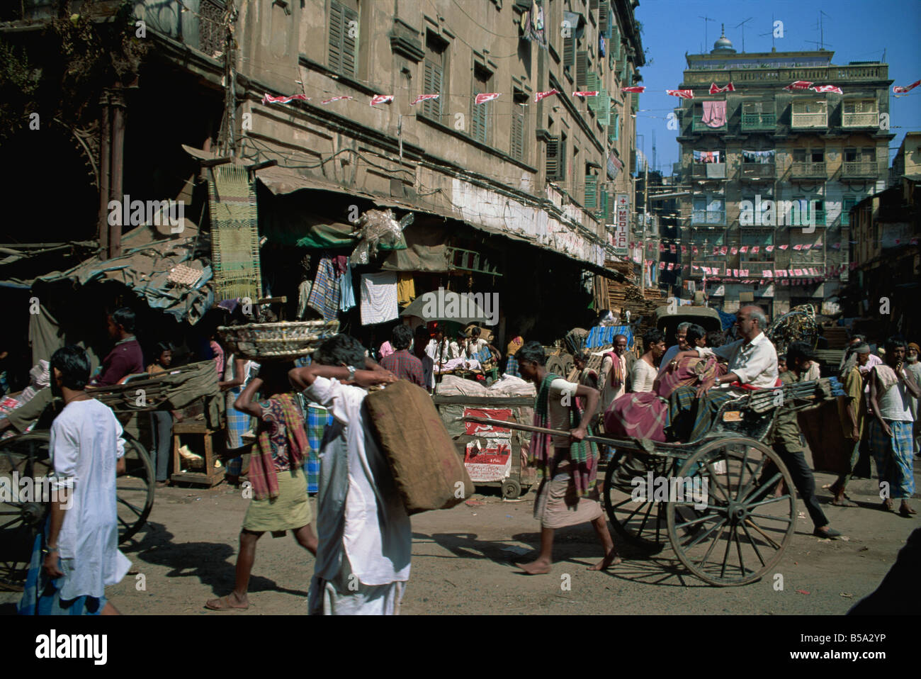 Straßenszene, Kolkata, Westbengalen Zustand, Indien Stockfoto