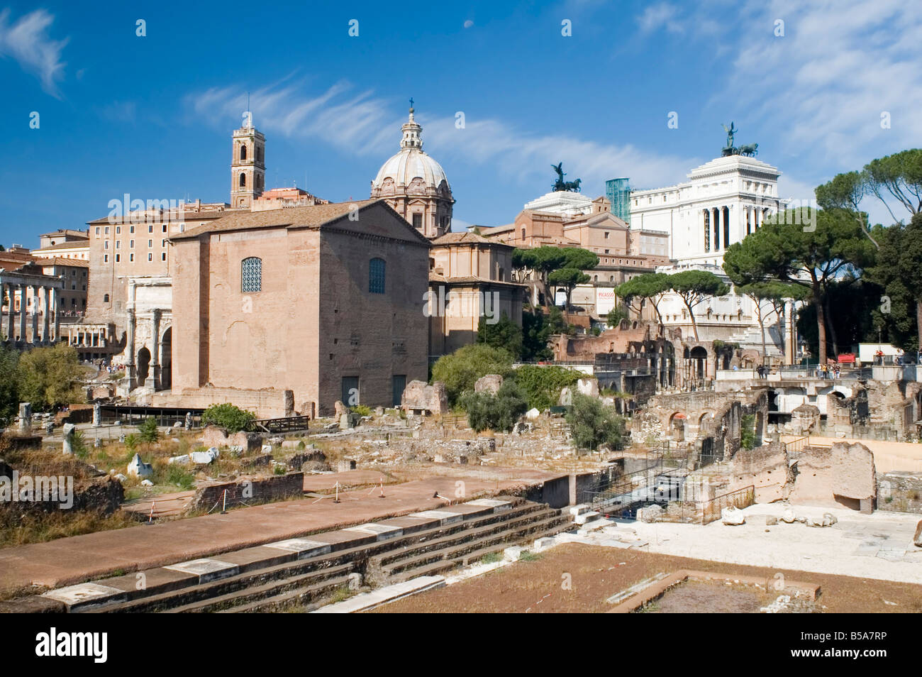 Italien ältere Forum Romanum Stockfoto