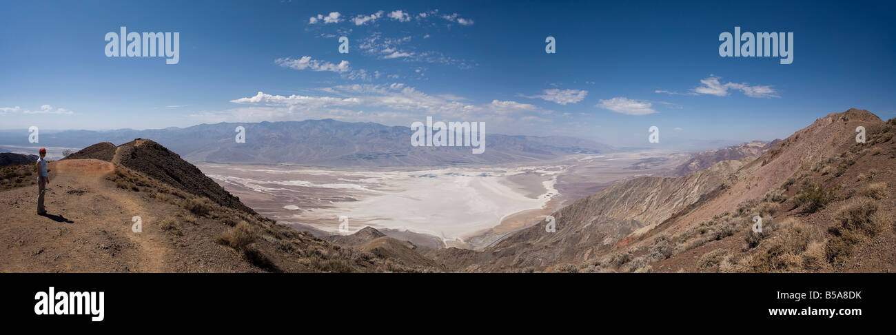 Panorama des Death Valley aus Dantes Peak, Kalifornien, USA Stockfoto