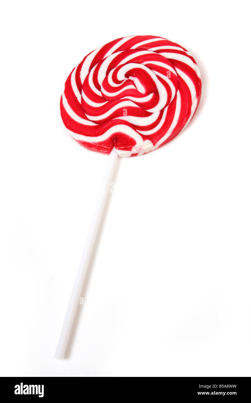 Pfefferminz-Lolly pop isoliert auf einem weißen Studio-Hintergrund Stockfoto Pfefferminz-Lolly pop isoliert auf einem weißen Studio-Hintergrund Stockfoto