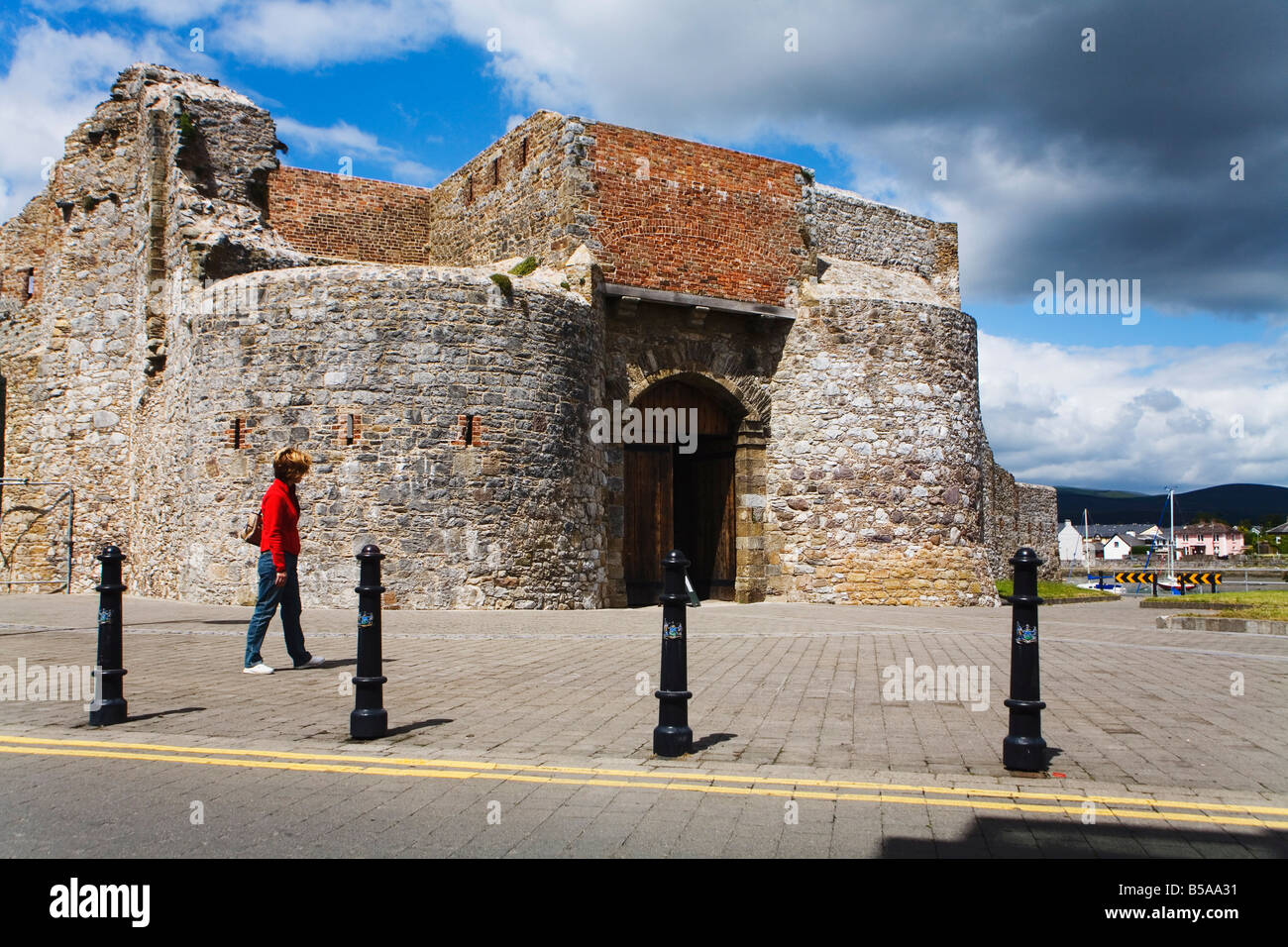 Dungarvan Castle, County Waterford, Münster, Republik Irland, Europa Stockfoto