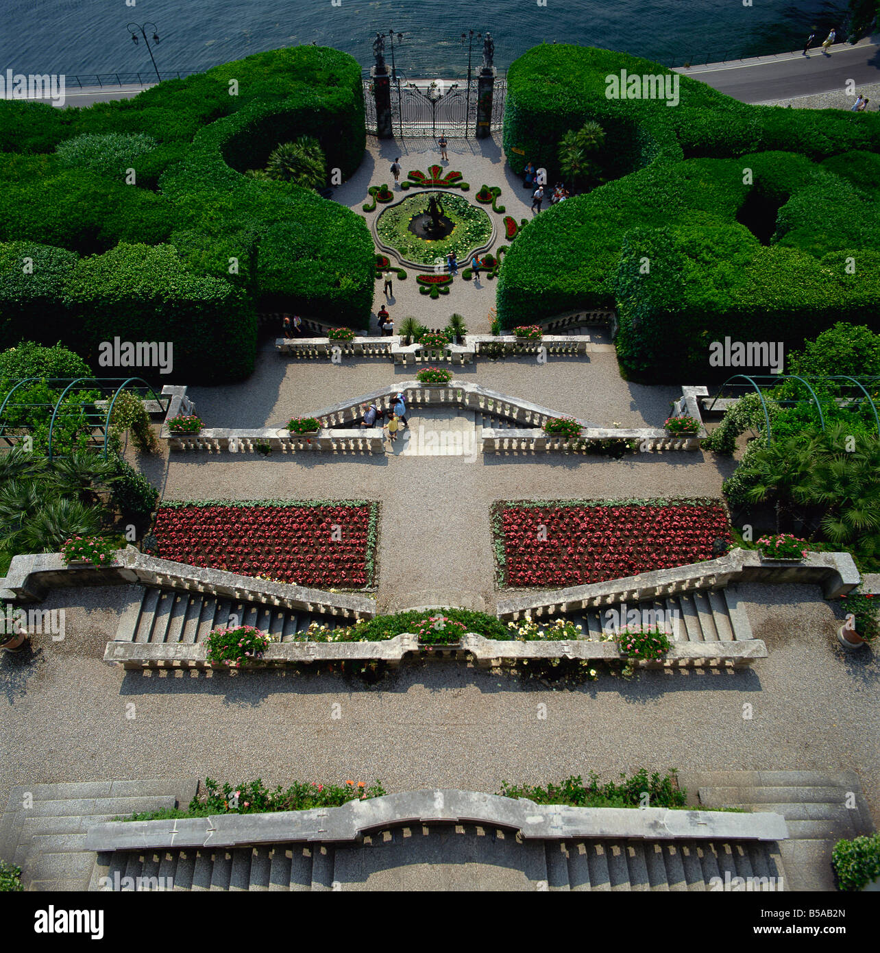 Formale Gärten Lombardia Italien Europa Stockfoto