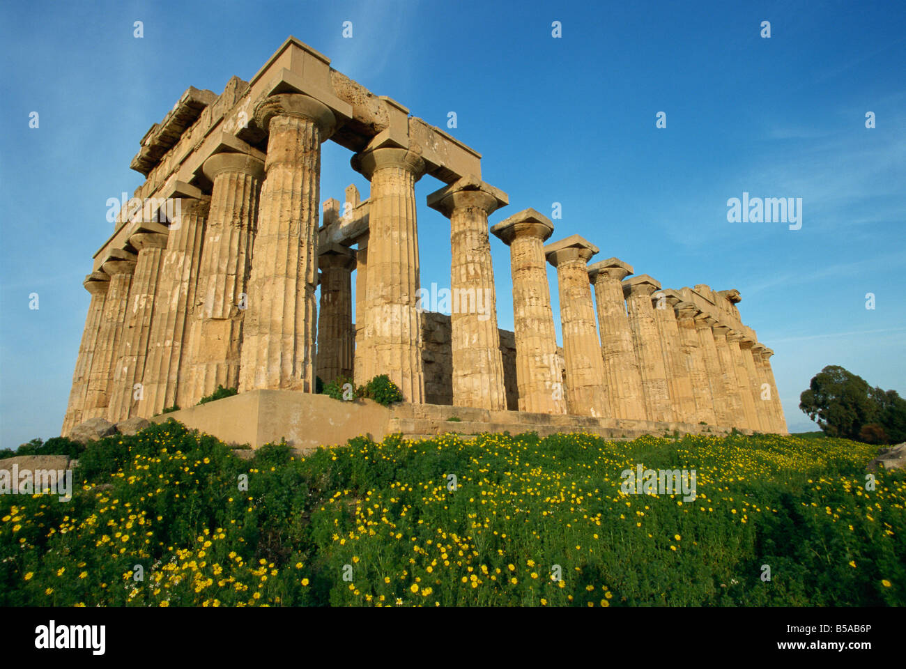 Tempel der Hera aus dem 5. Jahrhundert v. Chr. Selinunte Sizilien Italien Europa Stockfoto
