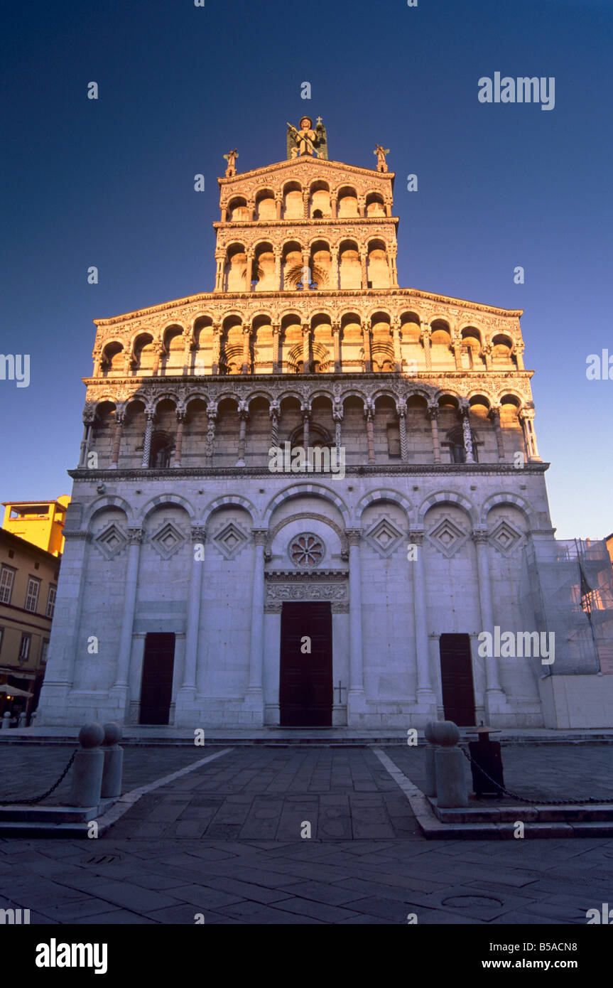 Chiesa di San Michele in Foro Romano-pisanischen Stil Kirche, Lucca, Toskana, Italien, Europa Stockfoto