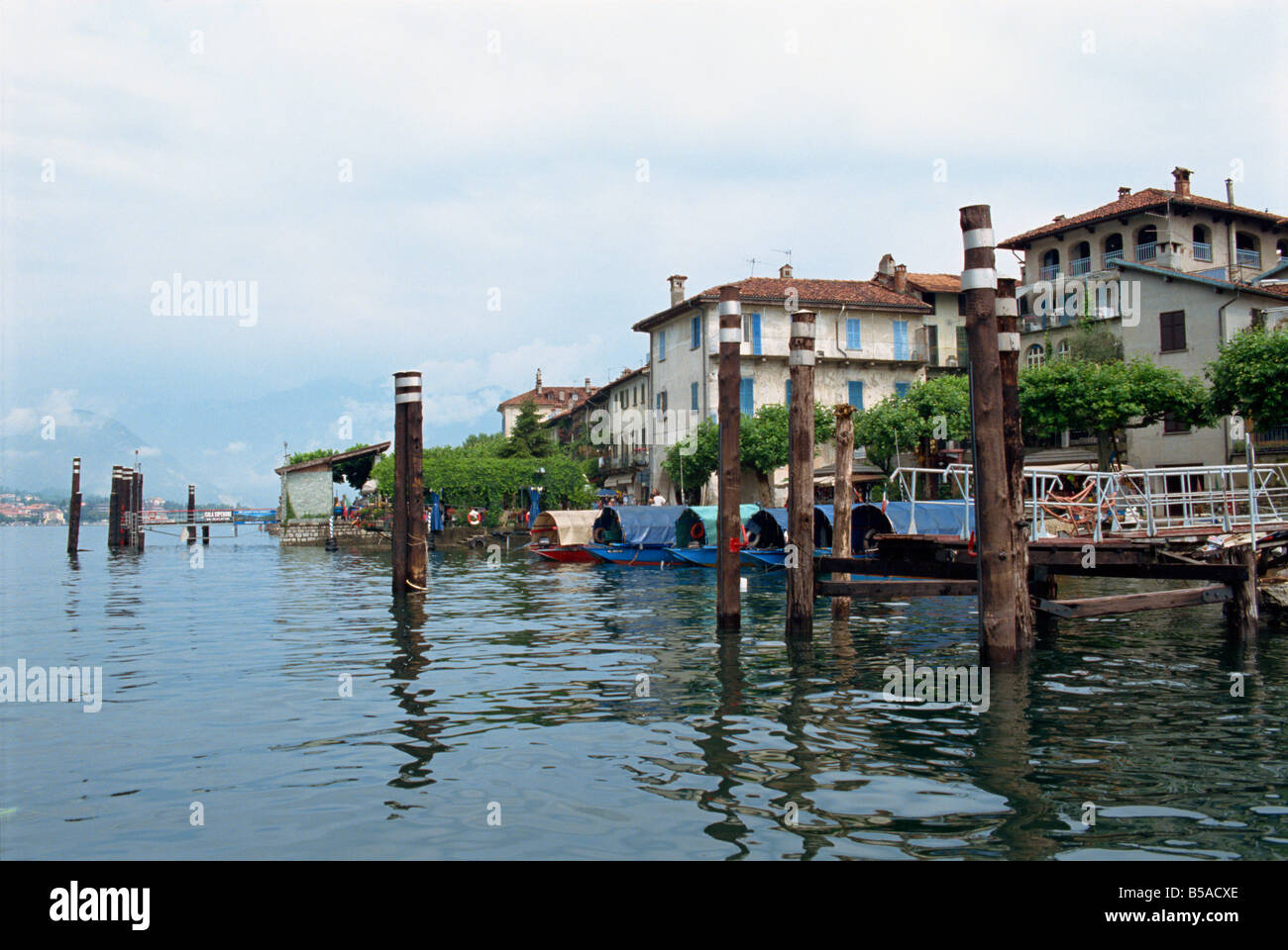 Isola Pescatori Lago Maggiore Piemont Italien Europa Stockfoto