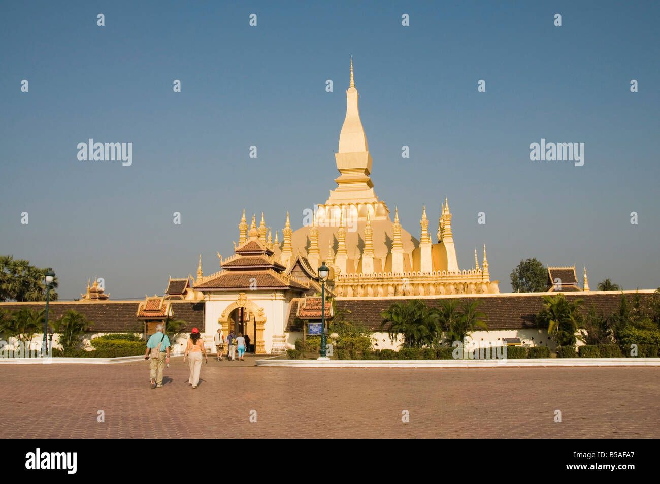 Pha, die Luang, Vientiane, Laos, Indochina, Südost-Asien Stockfoto