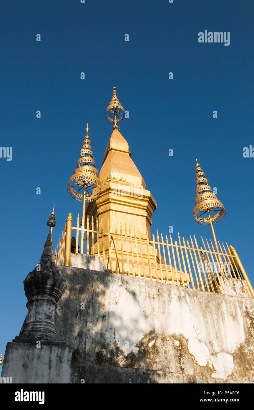 Phu Si Stupa, Luang Prabang, Laos, Indochina, Südost-Asien Stockfoto