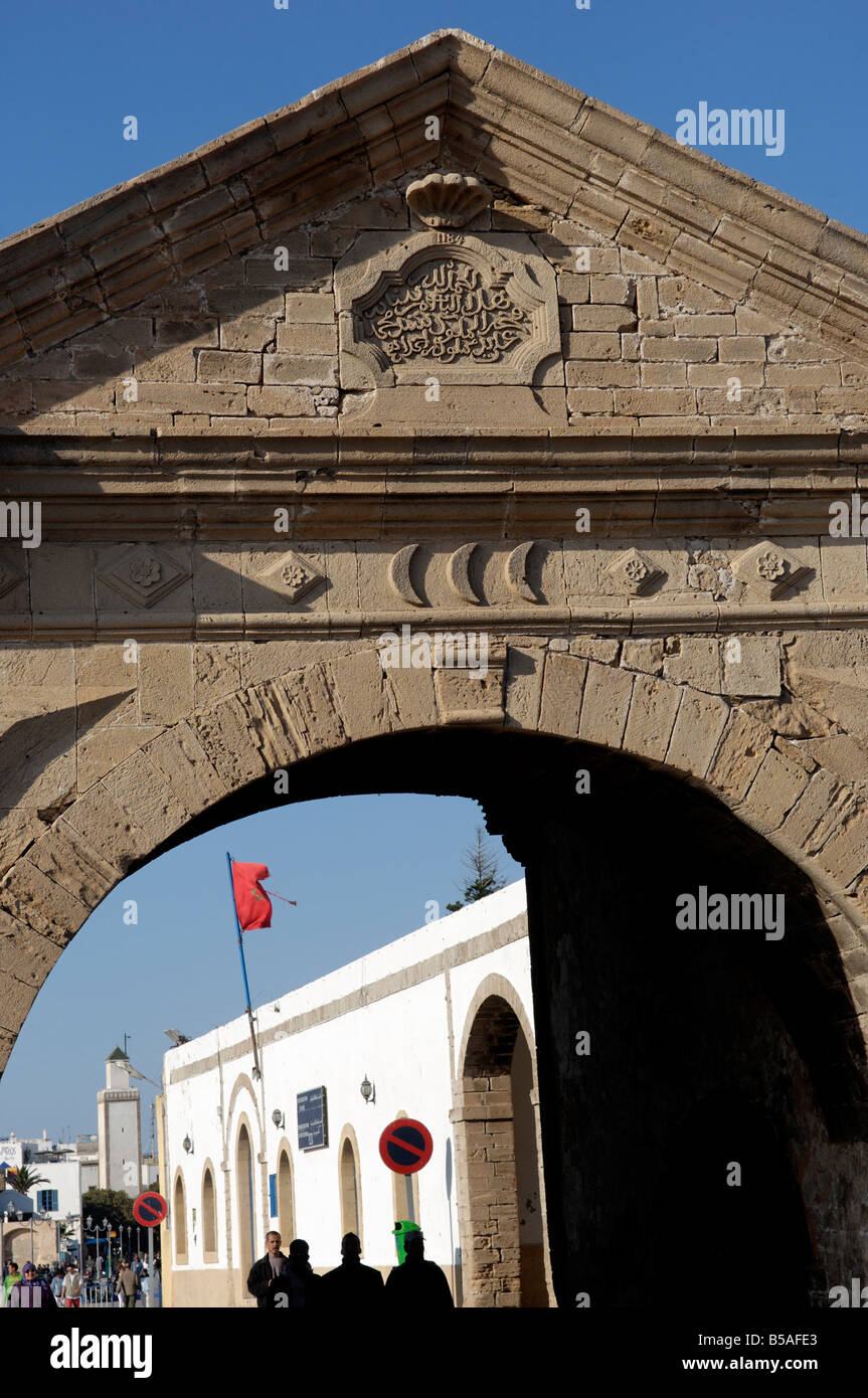 Die Skala des Hafens, der alte Fischerei, Essaouira, historische Hafenstadt Mogador, Marokko, Nordafrika, Afrika Stockfoto