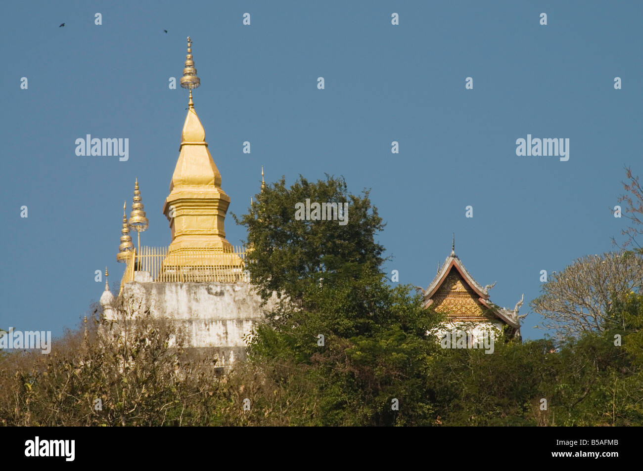 Phu Si Stupa, Luang Prabang, Laos, Indochina, Südost-Asien Stockfoto