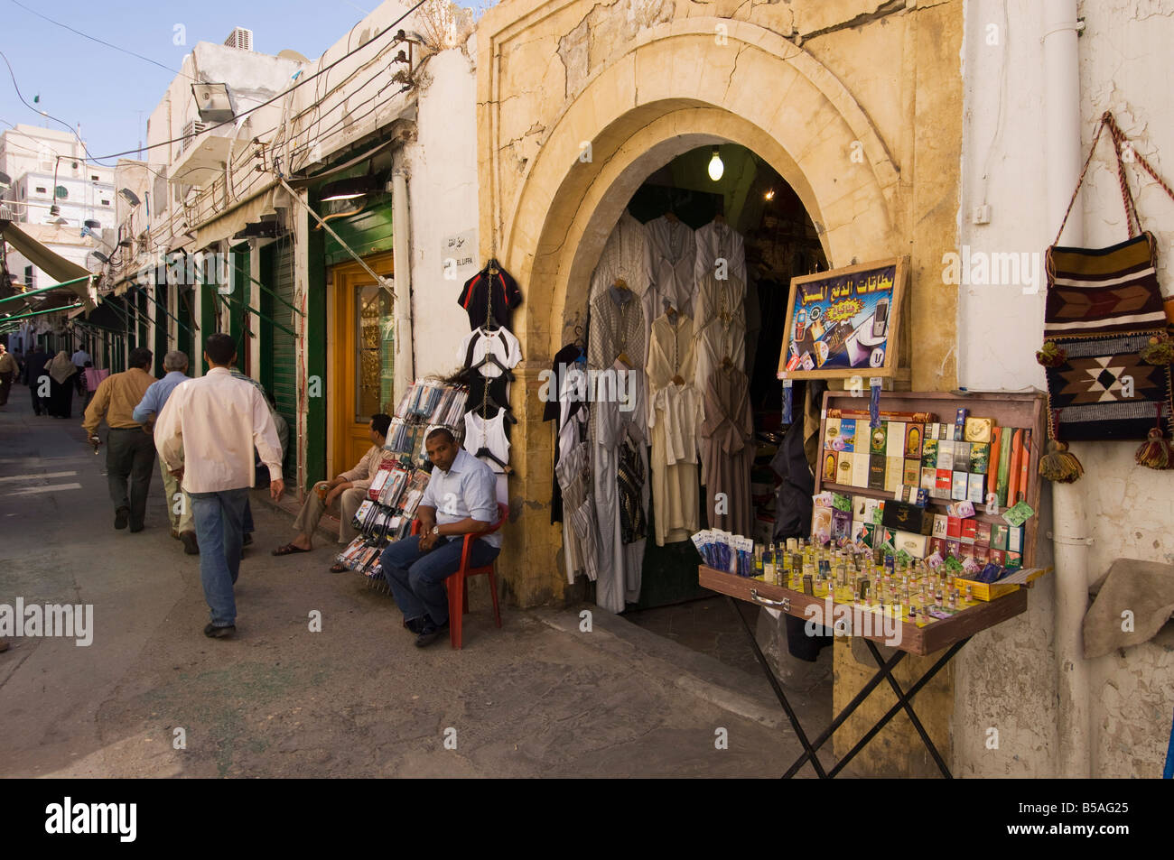 Souk, Tripolis, Tripolitanien, Libyen, Nordafrika, Afrika Stockfoto