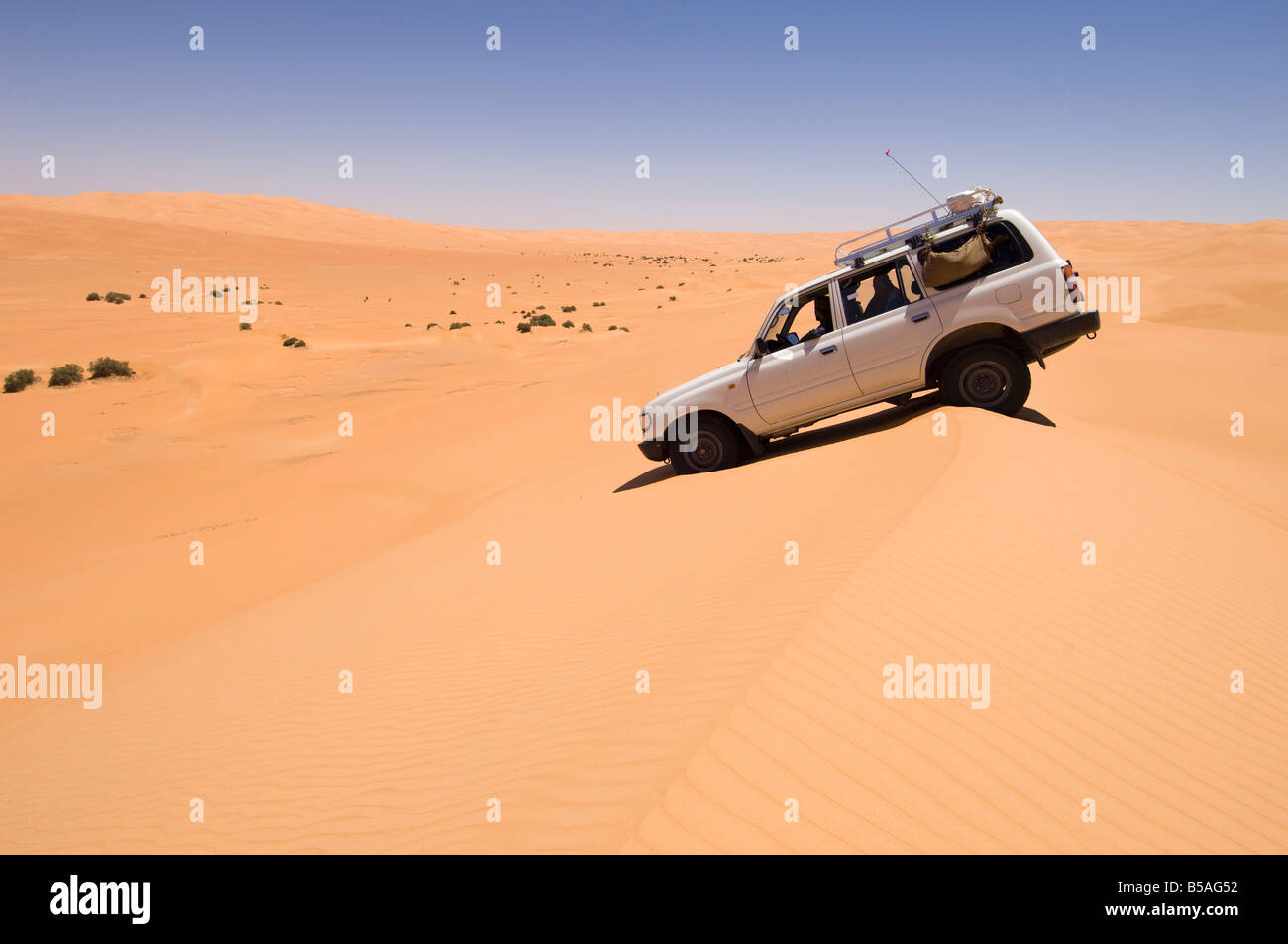 Erg Awbari, Sahara Wüste, Fezzan, Libyen, Nordafrika, Afrika Stockfoto