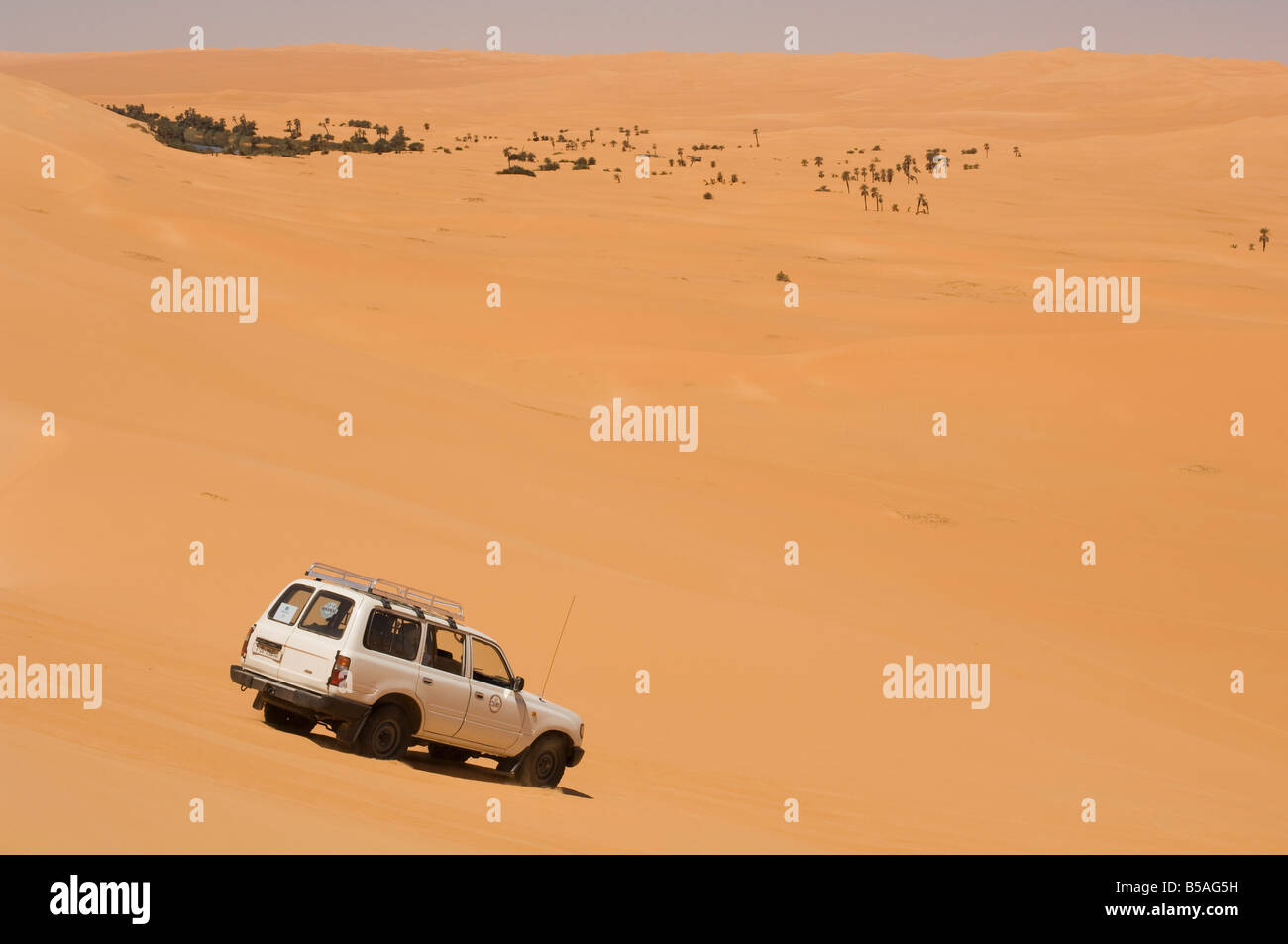 Erg Awbari, Sahara Wüste, Fezzan, Libyen, Nordafrika, Afrika Stockfoto