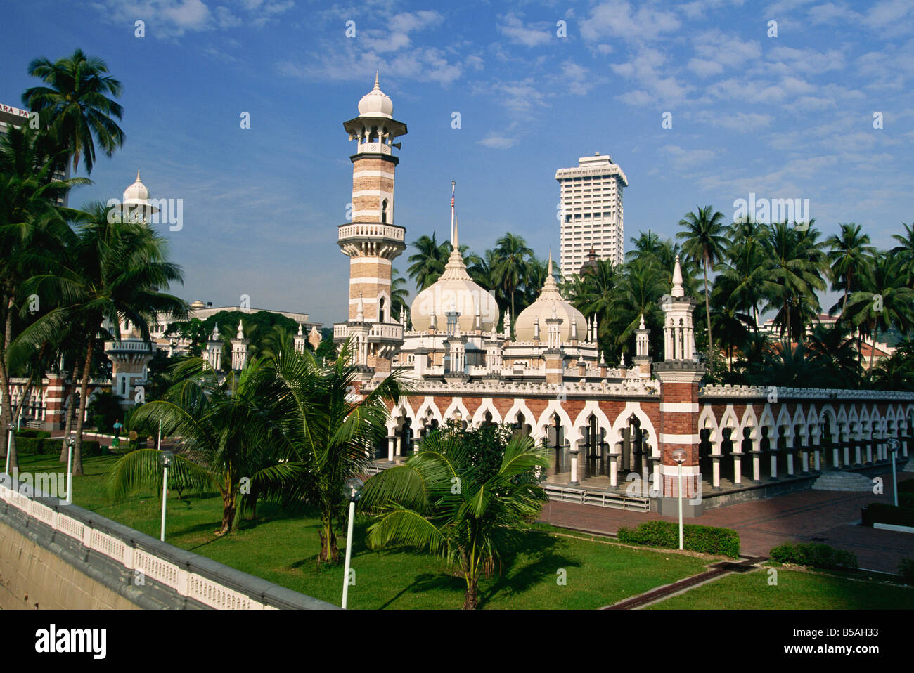 Die Masjid Jamek (Freitagsmoschee), erbaut im Jahre 1907, Kuala Lumpur, Malaysia, Südost-Asien Stockfoto