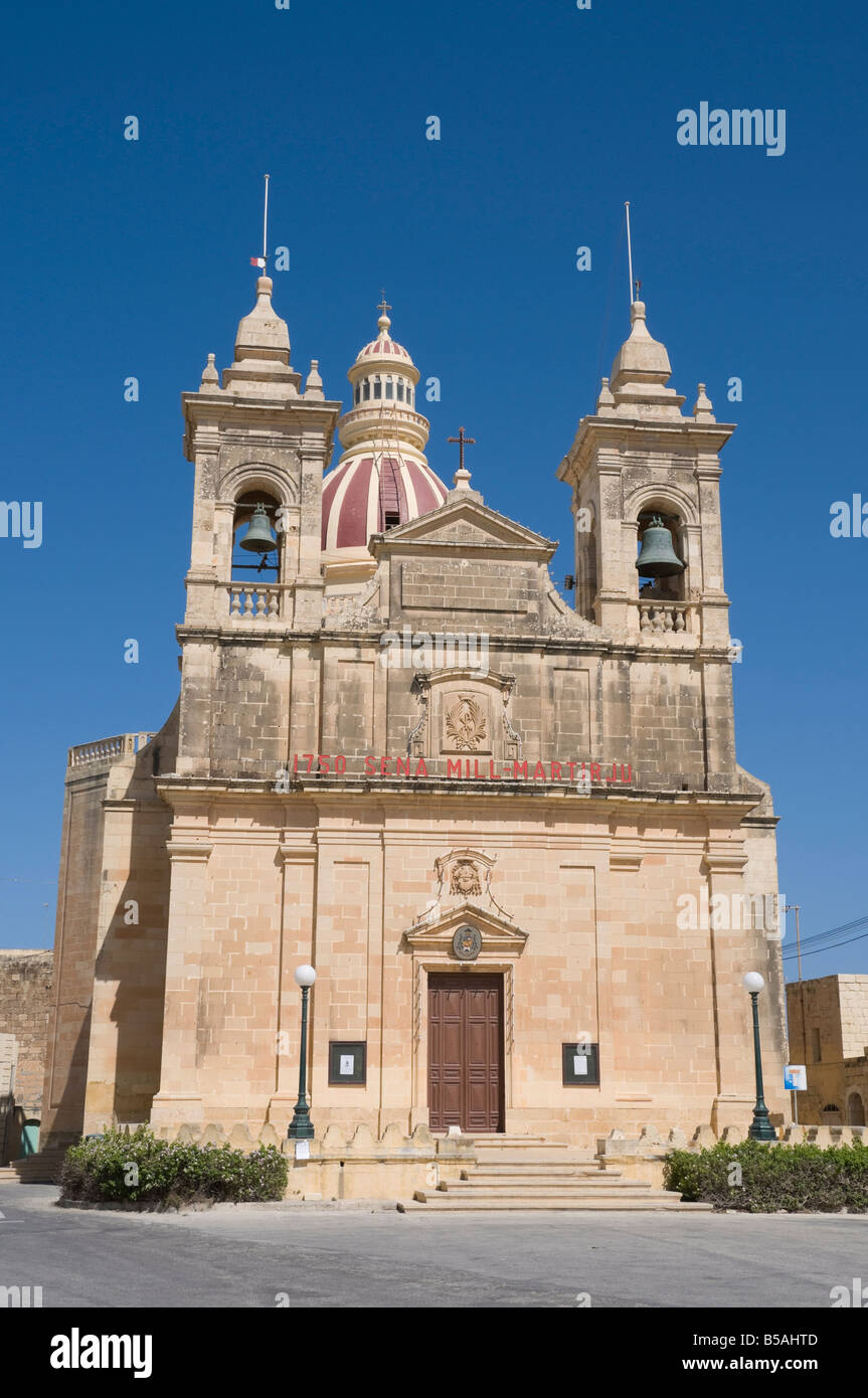 Kirche in San Lawrenz, Gozo, Malta, Europa Stockfoto