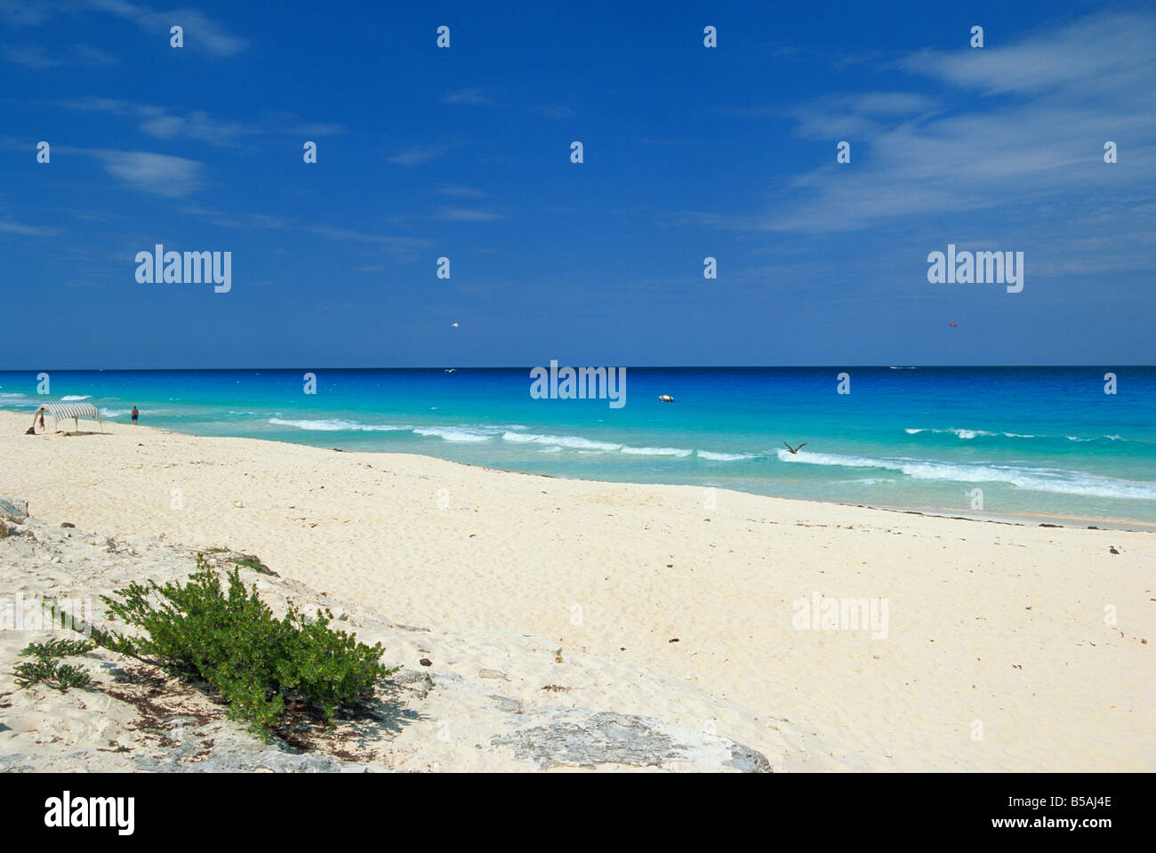 Strand, Cancun, Yucatan, Mexiko, Nordamerika Stockfoto