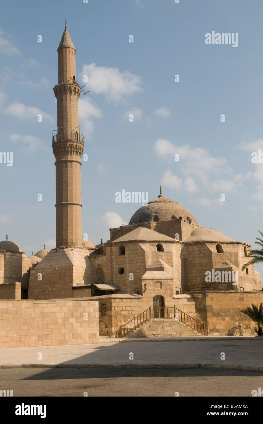 Moschee von Süleyman Pascha al Khadim an der mittelalterlichen islamischen Saladin oder Salah ad Din Zitadelle auf mokattam Hügel in der Nähe des Zentrums von Kairo Ägypten Stockfoto