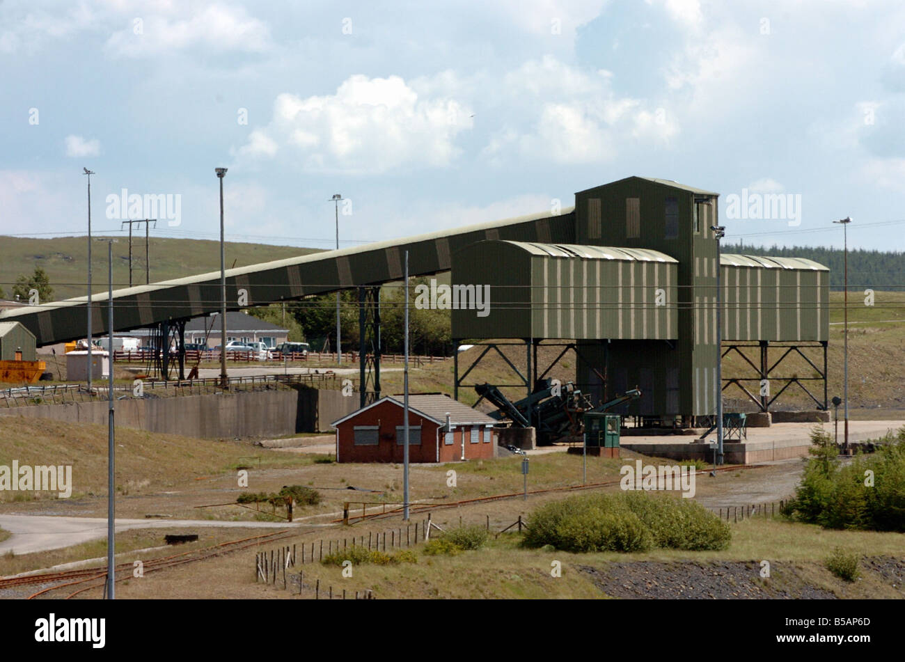 Europa s größte Tagebau Projekte in Süd-Wales der Court of Appeal fortfahren können hat die Waliser Versammlung beschlossen. Stockfoto