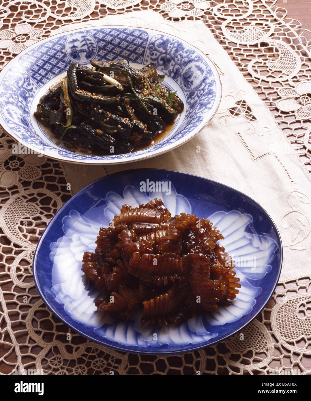 Koreanisches Essen-Beilage Stockfoto