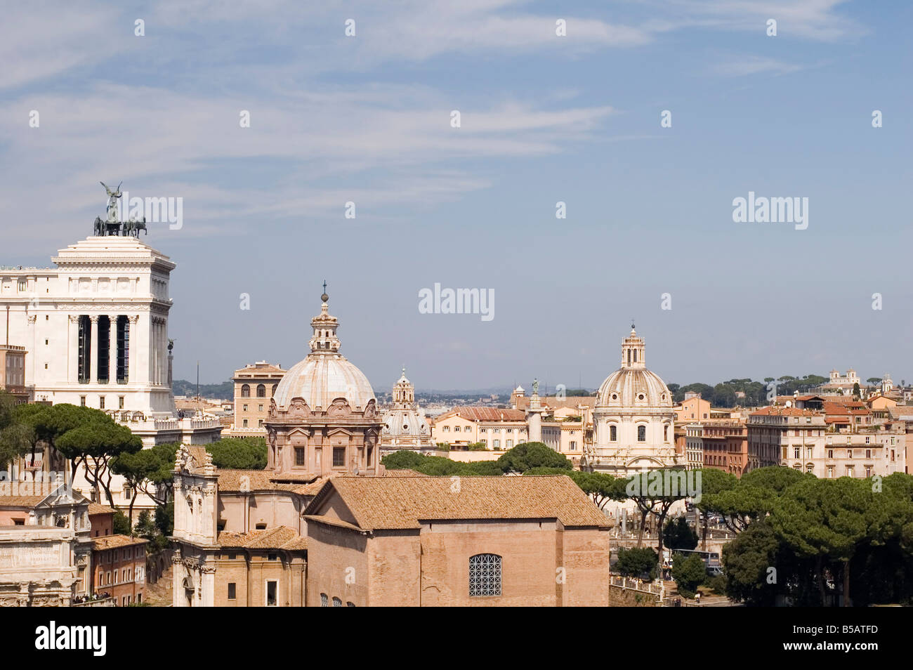 Italien ältere römische Forum am blauen Himmel Stockfoto