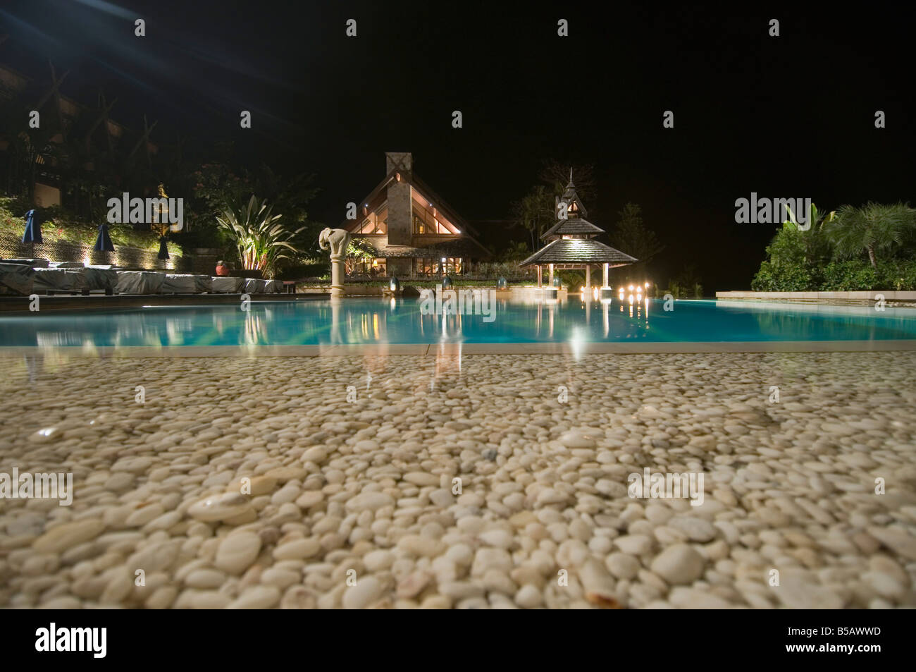 Anantara Golden Triangle Resort, Sop Ruak, Goldenes Dreieck, Thailand, Südostasien Stockfoto