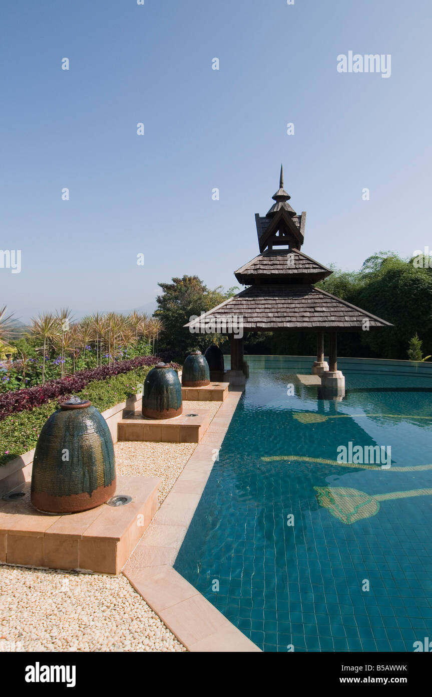 Anantara Golden Triangle Resort, Sop Ruak, Goldenes Dreieck, Thailand, Südostasien Stockfoto