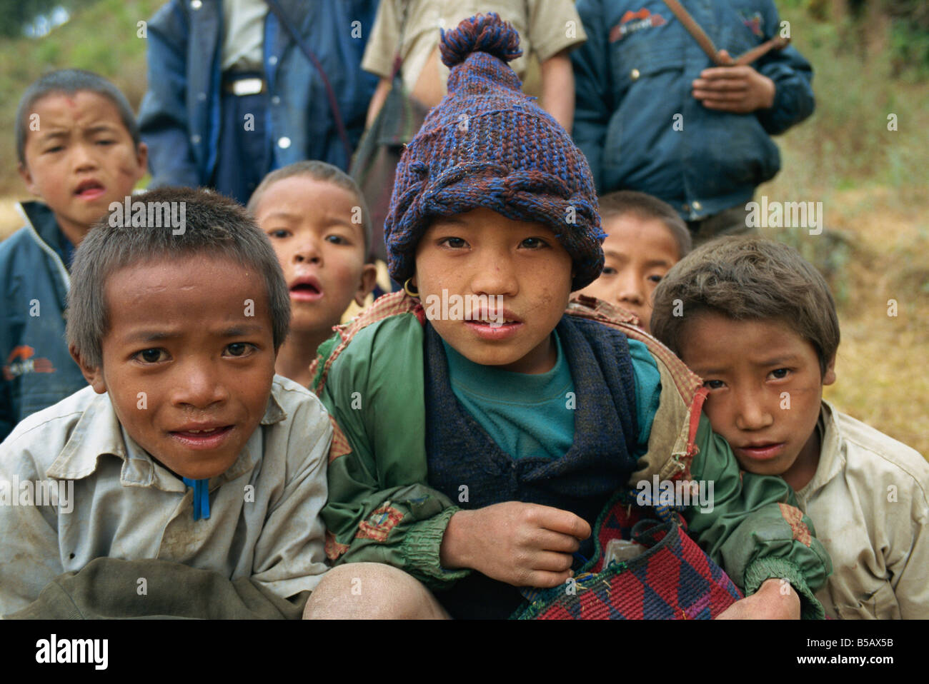 Porträt des jungen in der Annapurna Region Nepal Asien D C Poole Stockfoto