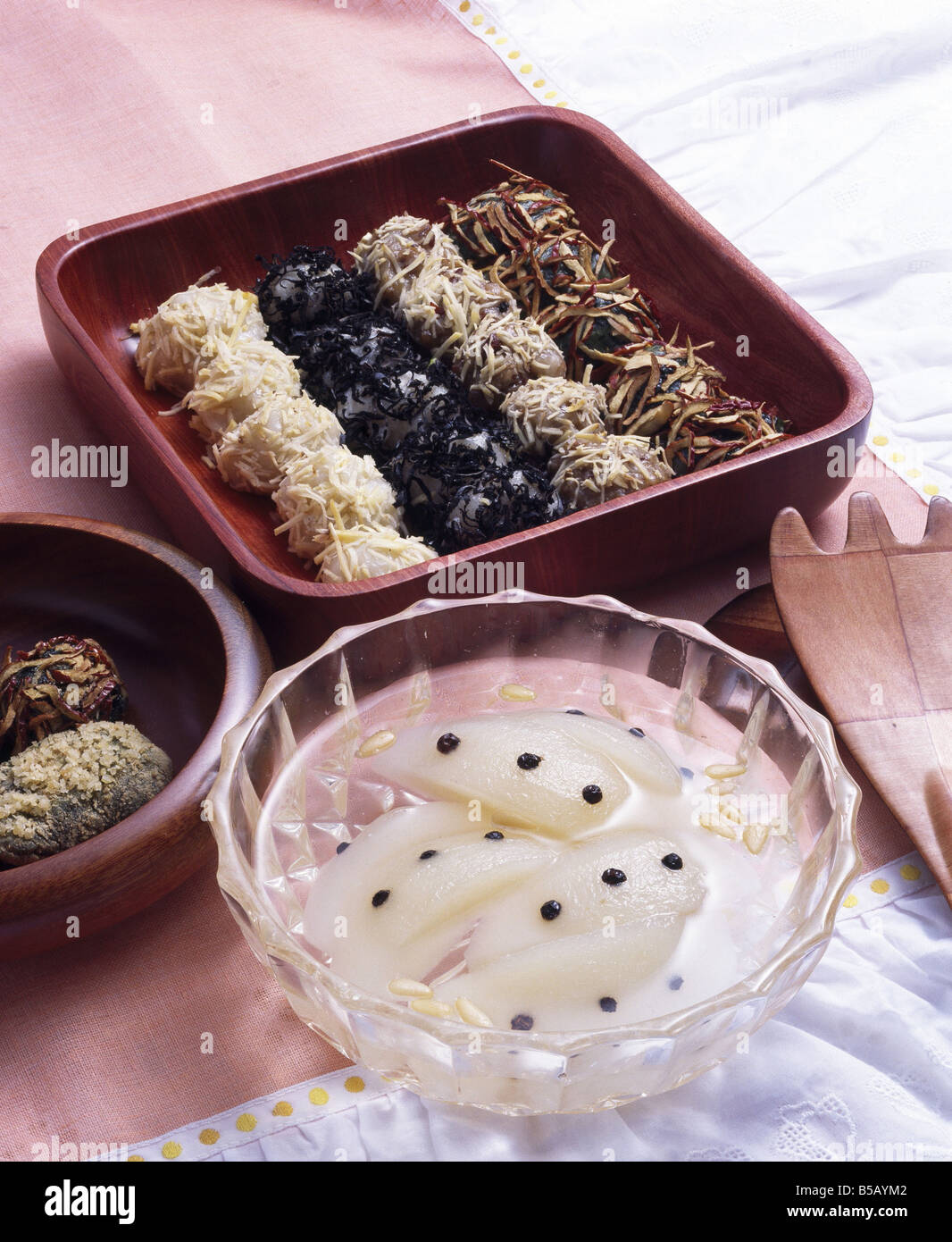 Koreanische Kuchen Stockfoto