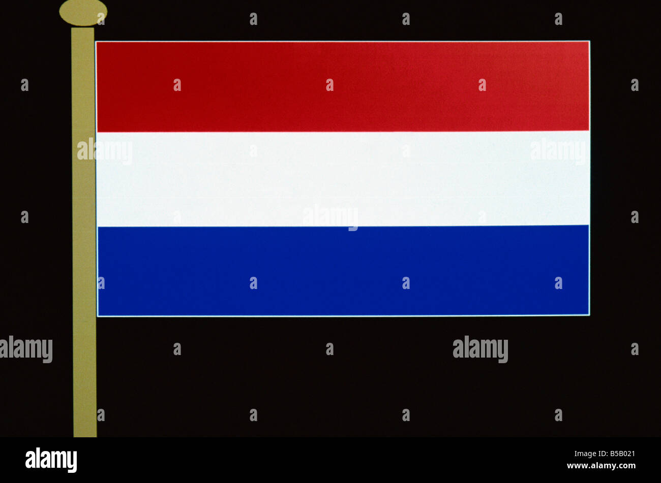 Niederländische Flagge Niederlande Europa Stockfoto