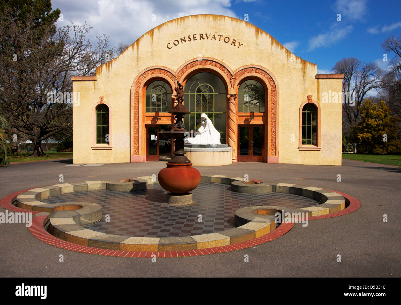 Das Konservatorium in der Fitzroy Gardens Melbourne Victoria. Stockfoto