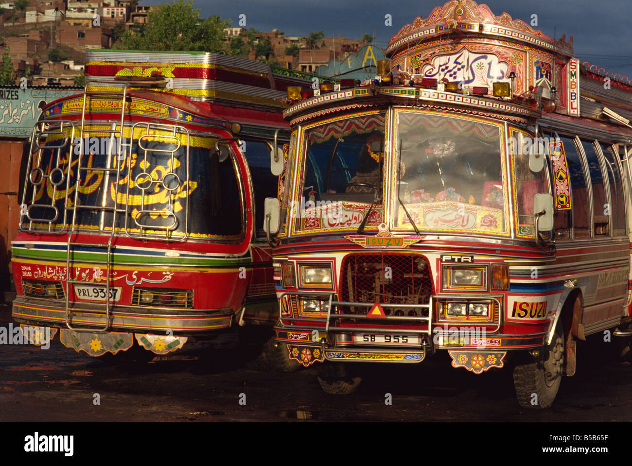 Busbahnhof Mingora Swat Valley Pakistan Asien Stockfoto