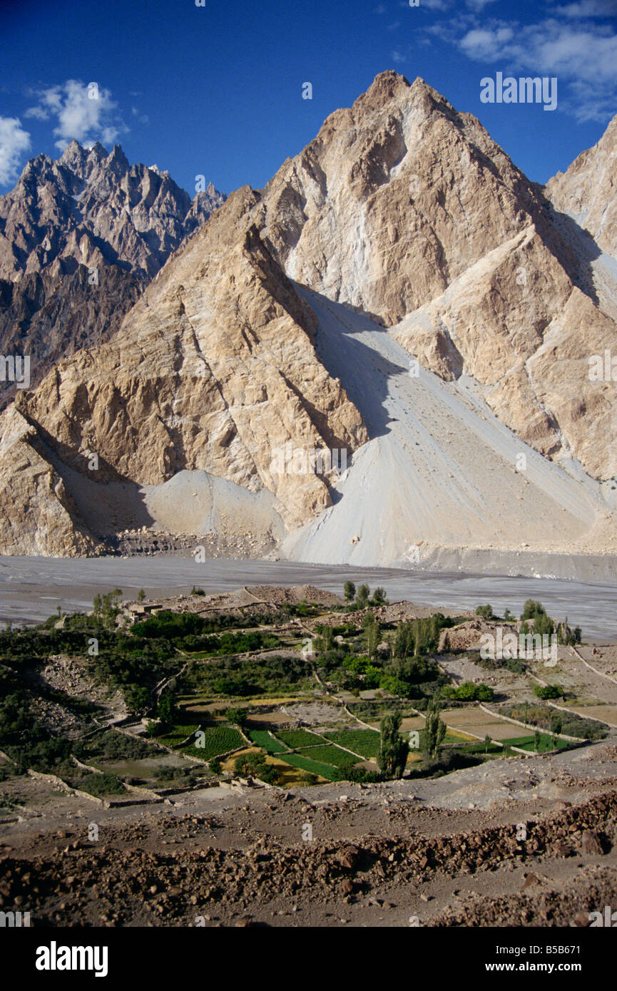 Der Gojal Region gesehen aus dem Karakorum Highway Pakistan Asien D C Poole Stockfoto