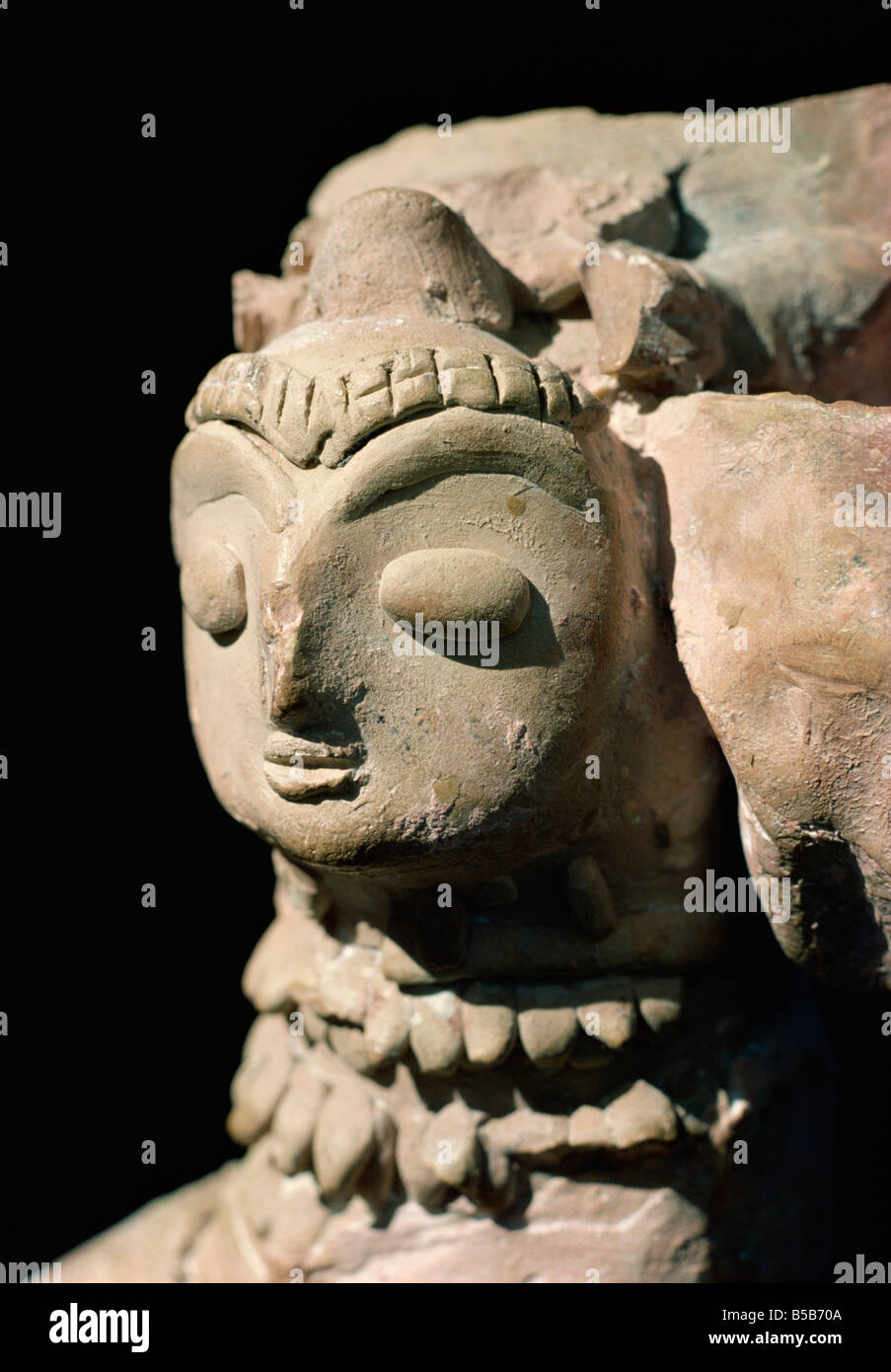 Statue der Mutter Göttin Mohenjodaro Karachi Museum Pakistan-Asien Stockfoto