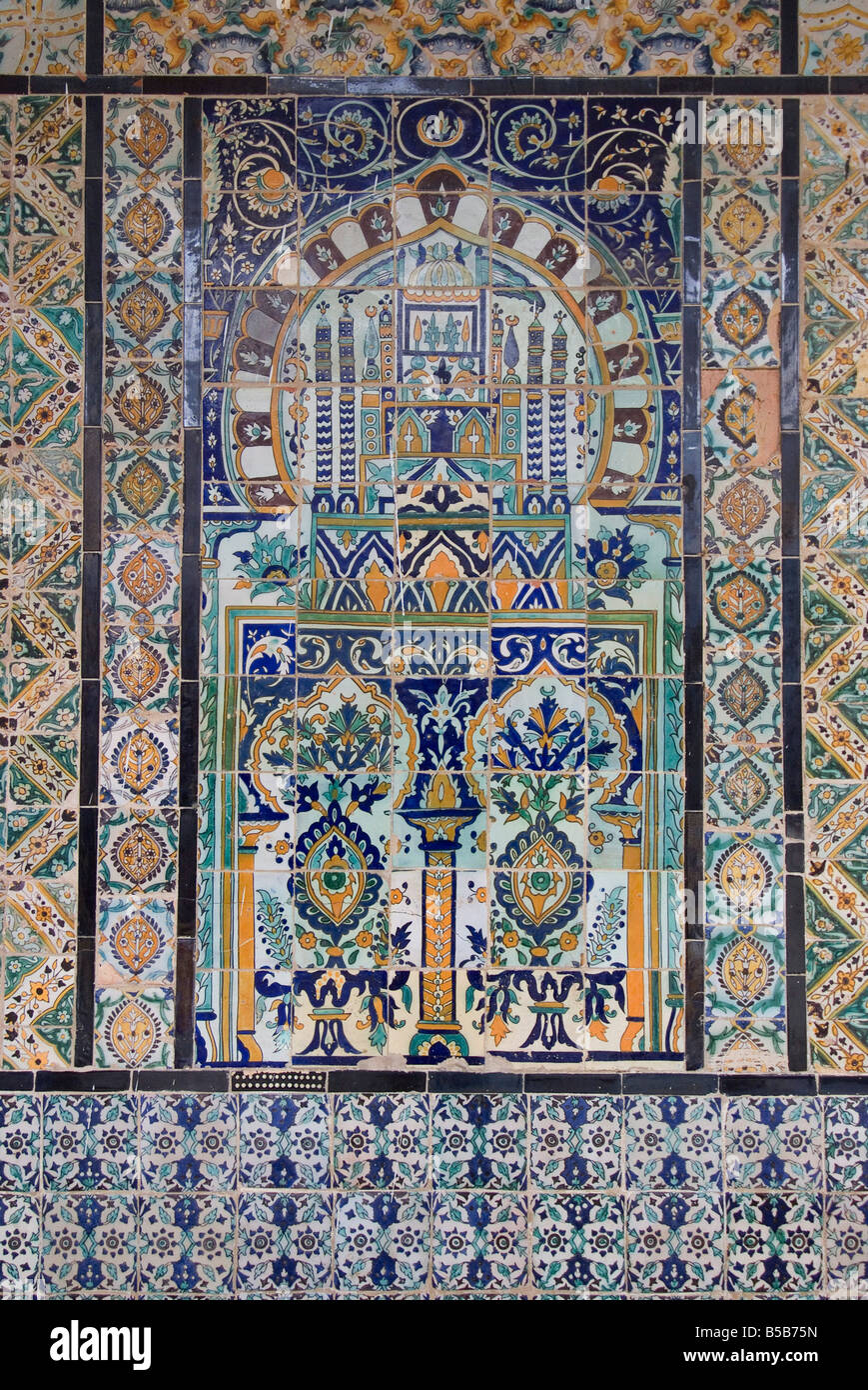 Detail, Grab von Sidi Sahabi und heilige Stätte, Kairouan, Tunesien, Nordafrika, Afrika Stockfoto