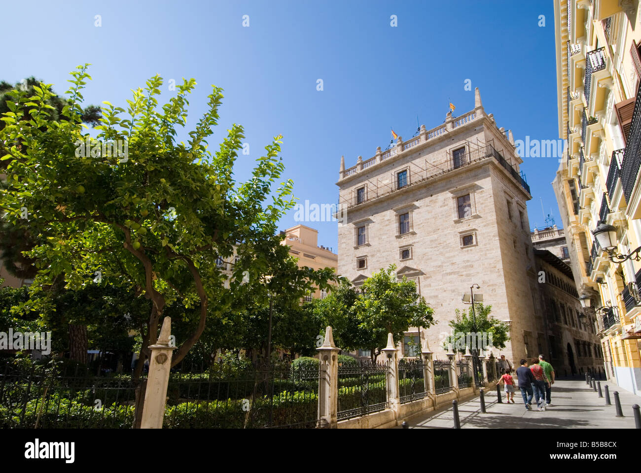 Valencianischen Landesregierung Präsident Palacio De La Generalitat im historischen Stadtzentrum von Valencia, Spanien Stockfoto