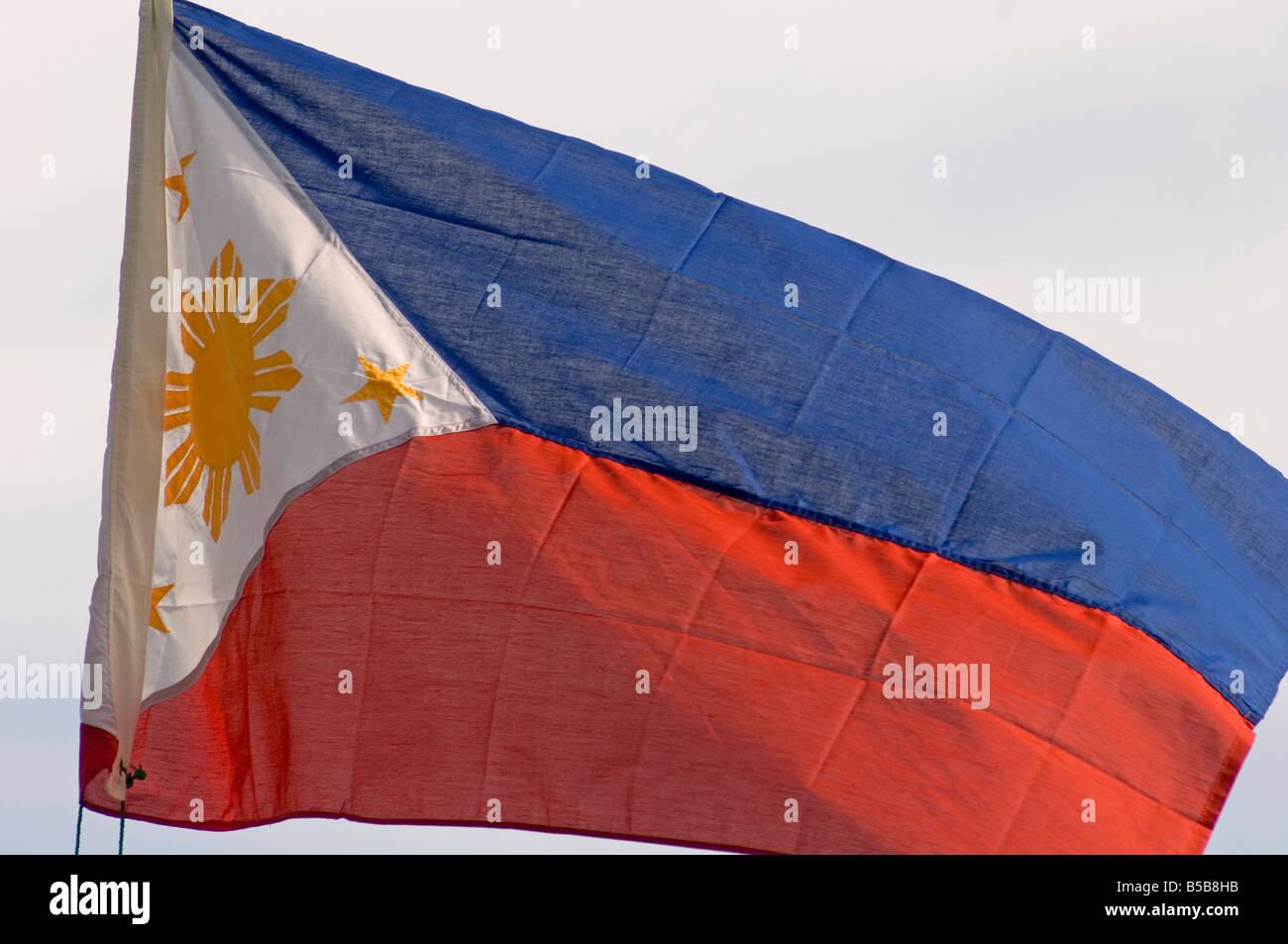 Flagge der Philippinen, Südostasien Stockfoto