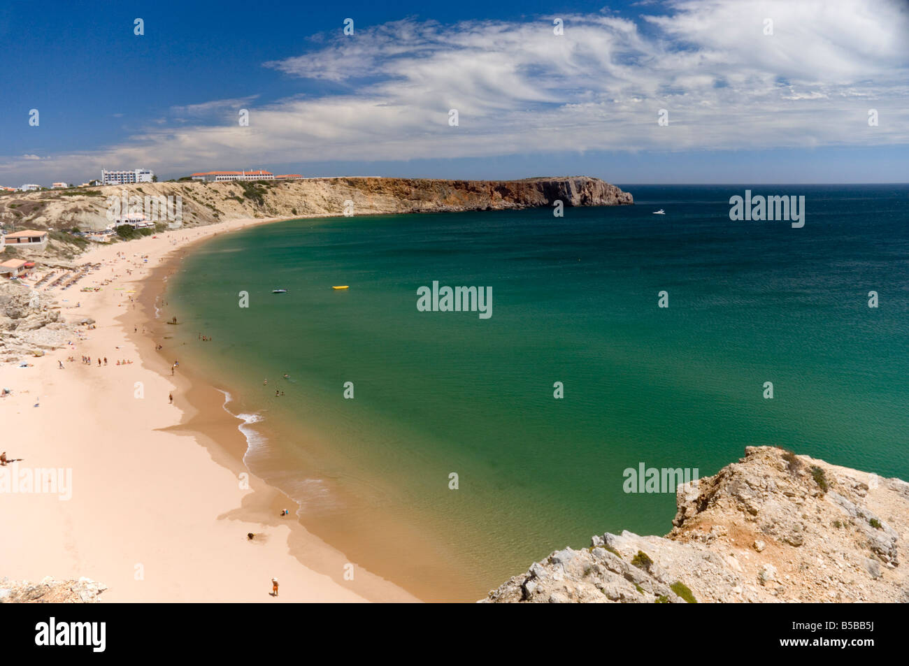 Ein Strand von Sagres, Algarve, Portugal, Europa Stockfoto
