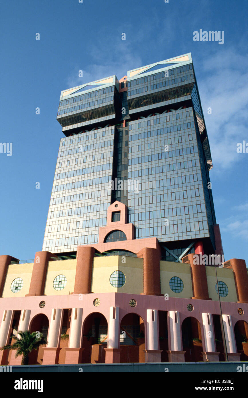 Amoreiras Shopping Centre, entworfen von T.Taveira, Baujahr 1986, Lissabon, Portugal, Europa Stockfoto
