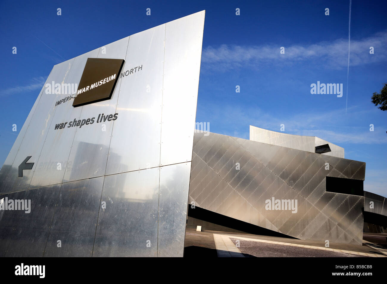 Imperial War Museum North, Trafford Wharf Road, Manchester, England, Europa Stockfoto